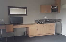 1-bedroom unit kitchenette